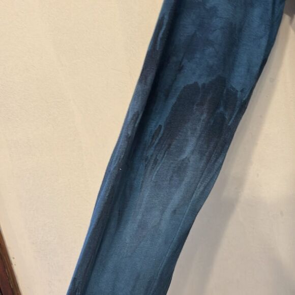 Live and Let Live Teal blue fringe open cardigan Size XL New - Picture 4 of 9